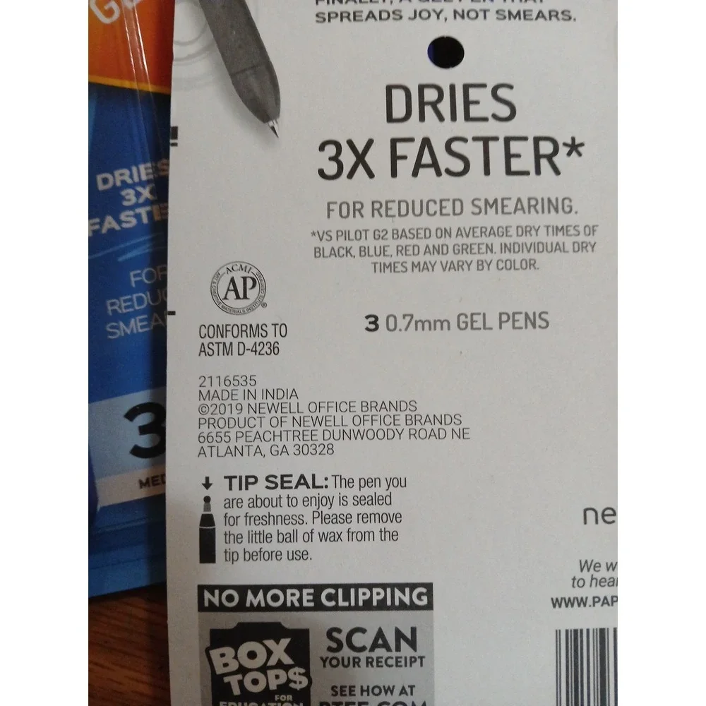 New Paper Mate Ink Joy Gel Pens 0.7mm Medium Point Dries 3X Faster Lot Of 3